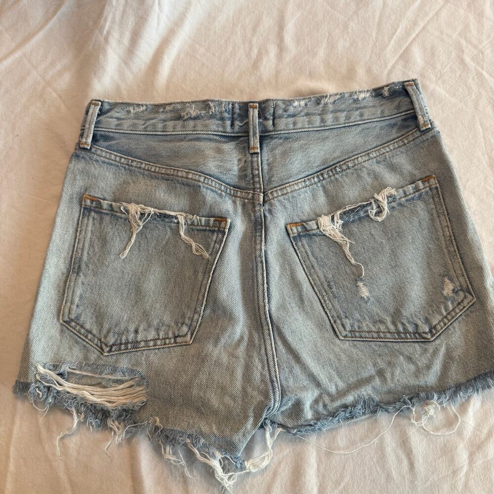 AGOLDE distressed denim shorts size 25 - Picture 2 of 3